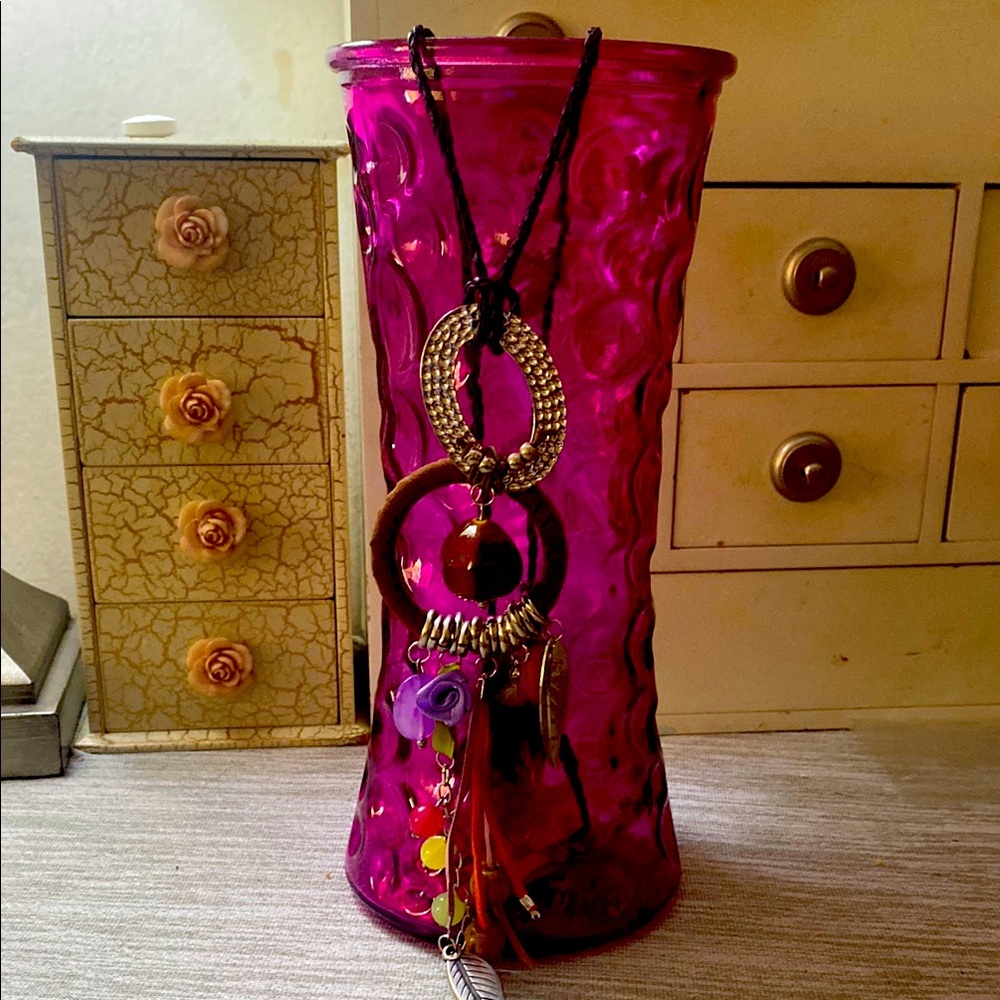 Bohemian Multi-Color Pendant Necklace
